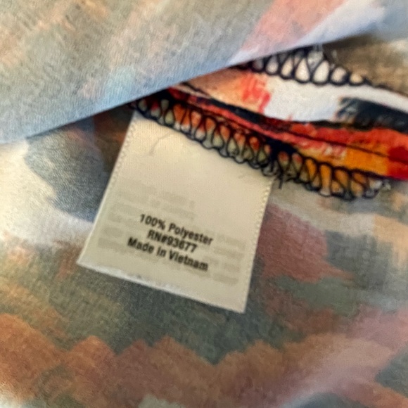 A.N.A Women’s XL Multicolor Long Sleeve Blouse - Picture 4 of 10